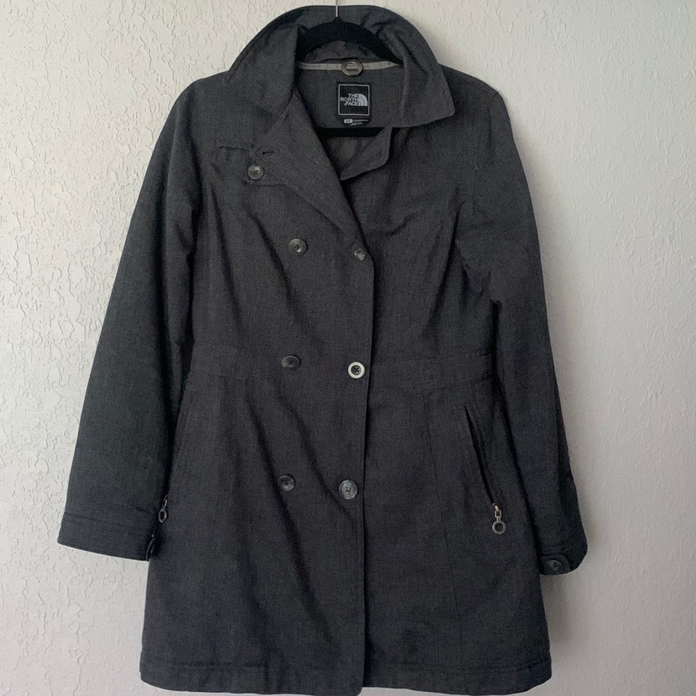 The North Face Boulevard Primaloft Double Breasted Jacket Small Dark Grey